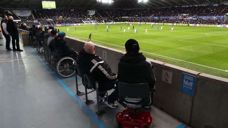 Wheelchair bays Swanseacom Stadium